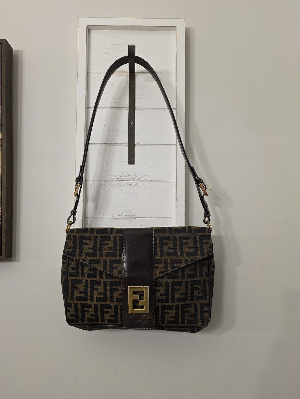 Authentic vintage Fendi Zucca Mamma Baguette COA And Dustbag Included